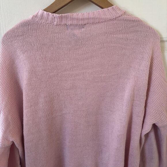 Sweet Society Hot Topic Womens Cardigan Sweater Pink M Cottagecore Coquette Cute - Picture 7 of 9